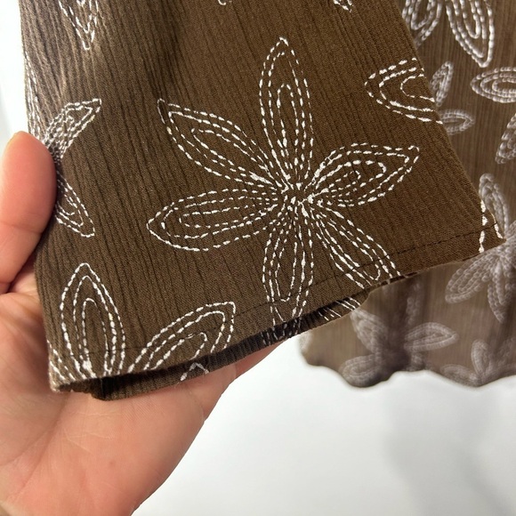 Fresh Produce Brown Floral Tunic Top - Picture 5 of 12
